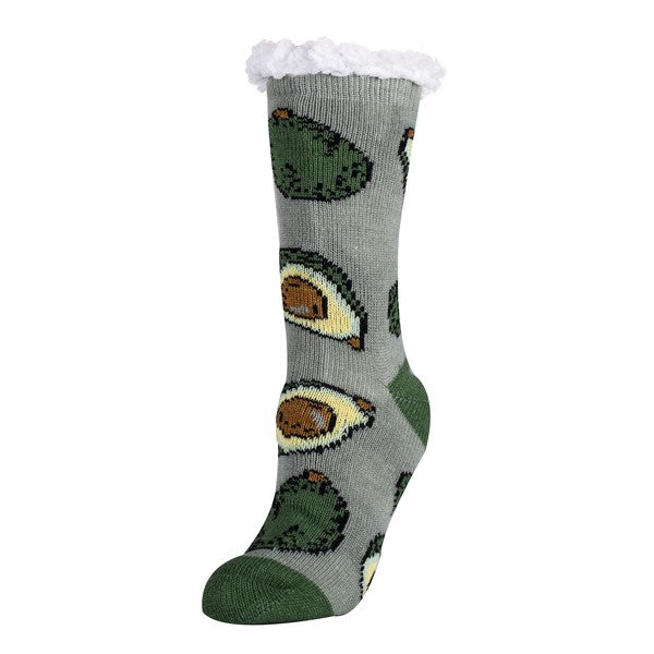 Avocado Life Sherpa Slippers