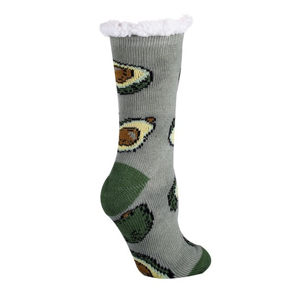 Avocado Life Sherpa Slippers