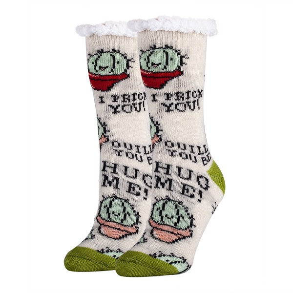 Love Sucks Women's Cozy Sherpa Slipper Socks