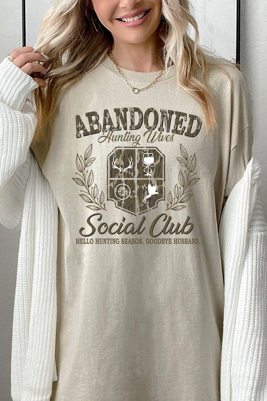 Abandoned Hunting Wife Graphic Heavy Cotton Tee