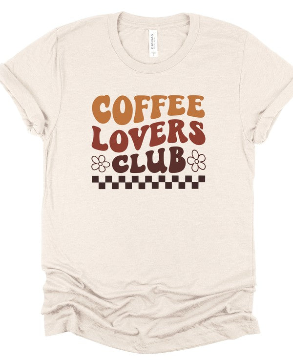 Coffee Lovers Club Graphic Boutique Tee