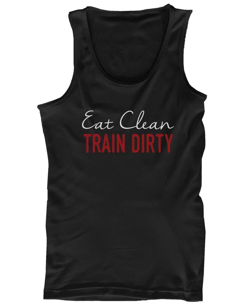 Eat Clean Train Dirty Women's Racerback Tank Top